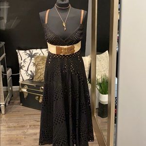 Muse Boston proper Eyelet fit and flare day dress